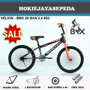 Sepeda BMX 20" VELION - SALVO Ban 20 x 2.40 untuk anak 9 tahun sampai remaja BONUS JALU