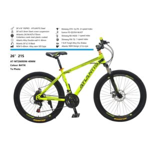 SEPEDA GUNUNG 27,5" inch ATLANTIS operan 3x7 speed -  rem cakram Bonus kaki botol