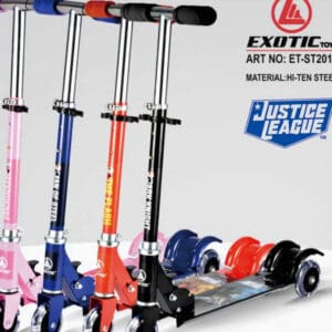 Skuter Lipat Anak EXOTIC BAHAN Steel Roda 3 ST-2015 Karakter JUSTICE LEAGUE