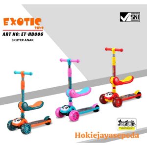 Skuter multifungsi scooter otoped 3 in 1 exotic HB 006 II pmb iora 05 fungsi 3 IN 1  duduk dan berdiri
