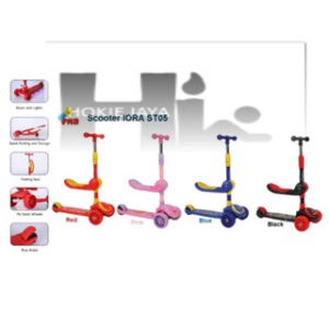 Skuter multifungsi scooter otoped fitur 3 in 1 PMB IORA  ST-05 dengan musik dan lampu , BERDIRI - DUDUK - DILIPAT
