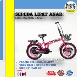 SEPEDA LIPAT ANAK 16" AXXIL TYPE 616 MODEL TERBARU