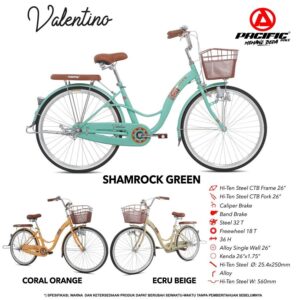 PACIFIC CTB Sepeda Mini 24" Keranjang Dewasa Perempuan Valentino